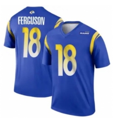 Men's Los Angeles Rams #18 Terrance Ferguson Blue 2024 F U S E Vapor Untouchable Stitched Football Jersey