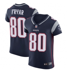 Men's Nike New England Patriots #80 Irving Fryar Navy Blue Team Color Vapor Untouchable Elite Player NFL Jersey