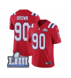 Youth Nike New England Patriots #90 Malcom Brown Red Alternate Vapor Untouchable Limited Player Super Bowl LIII Bound NFL Jersey