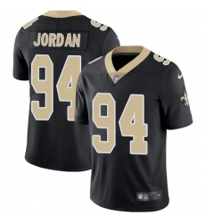 Men's Nike New Orleans Saints #94 Cameron Jordan Black Team Color Vapor Untouchable Limited Player NFL Jersey