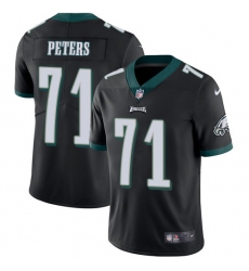Youth Nike Philadelphia Eagles #71 Jason Peters Black Alternate Vapor Untouchable Limited Player NFL Jersey