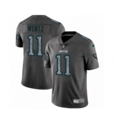 Men's Philadelphia Eagles #11 Carson Wentz Limited Gray Static Fashion Limited Football Jersey