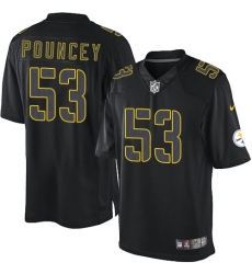 Youth Nike Pittsburgh Steelers #53 Maurkice Pouncey Limited Black Impact NFL Jersey