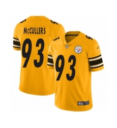 Women's Pittsburgh Steelers #93 Dan McCullers Limited Gold Inverted Legend Football Jersey