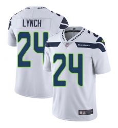 Youth Nike Seattle Seahawks #24 Marshawn Lynch Elite White NFL Jersey