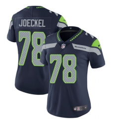 Women's Nike Seattle Seahawks #78 Luke Joeckel Steel Blue Team Color Vapor Untouchable Limited Player NFL Jersey