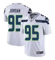 Youth Nike Seattle Seahawks #95 Dion Jordan White Vapor Untouchable Limited Player NFL Jersey