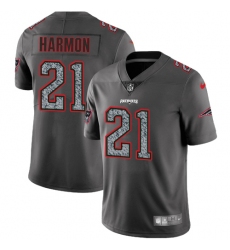 Men's Nike New England Patriots #21 Duron Harmon Gray Static Vapor Untouchable Limited NFL Jersey