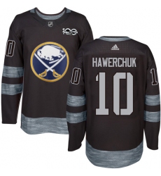 Men's Adidas Buffalo Sabres #10 Dale Hawerchuk Premier Black 1917-2017 100th Anniversary NHL Jersey