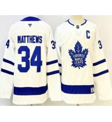 Youth Toronto Maple Leafs #34 Auston Matthews White Authentic Jersey