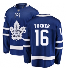 Men's Toronto Maple Leafs #16 Darcy Tucker Fanatics Branded Royal Blue Home Breakaway NHL Jersey