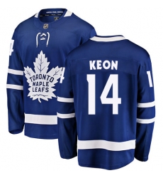 Men's Toronto Maple Leafs #14 Dave Keon Fanatics Branded Royal Blue Home Breakaway NHL Jersey