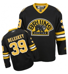 Men's Reebok Boston Bruins #39 Matt Beleskey Premier Black Third NHL Jersey
