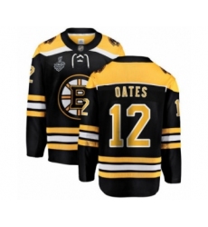 Youth Boston Bruins #12 Adam Oates Authentic Black Home Fanatics Branded Breakaway 2019 Stanley Cup Final Bound Hockey Jersey