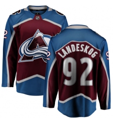 Men's Colorado Avalanche #92 Gabriel Landeskog Fanatics Branded Maroon Home Breakaway NHL Jersey