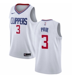 Women's Nike Los Angeles Clippers #3 Chris Paul Swingman White NBA Jersey - Association Edition