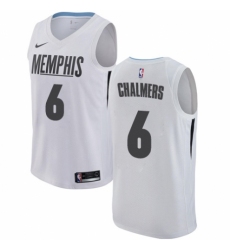 Men's Nike Memphis Grizzlies #6 Mario Chalmers Swingman White NBA Jersey - City Edition