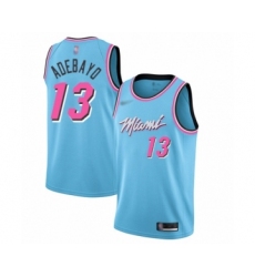 Youth Miami Heat #13 Edrice Adebayo Swingman Blue Basketball Jersey - 2019 20 City Edition