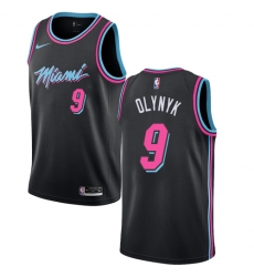 Youth Nike Miami Heat #9 Kelly Olynyk Swingman Black NBA Jersey - City Edition