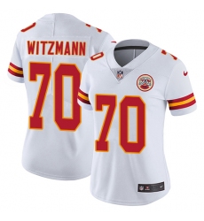 Women's Nike Kansas City Chiefs #70 Bryan Witzmann White Vapor Untouchable Limited Player NFL Jersey
