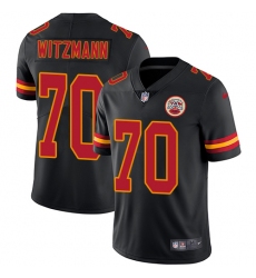 Youth Nike Kansas City Chiefs #70 Bryan Witzmann Limited Black Rush Vapor Untouchable NFL Jersey