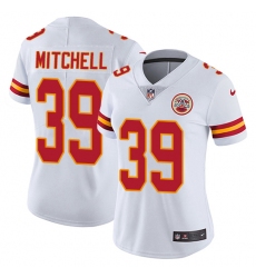 Women's Nike Kansas City Chiefs #39 Terrance Mitchell White Vapor Untouchable Elite Player NFL Jersey