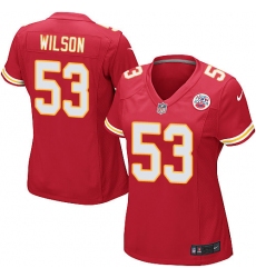 Women's Nike Kansas City Chiefs #53 Ramik Wilson Game Red Team Color NFL Jersey
