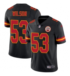 Youth Nike Kansas City Chiefs #53 Ramik Wilson Limited Black Rush Vapor Untouchable NFL Jersey