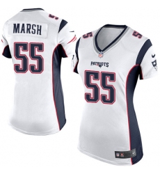 Women's Nike New England Patriots #55 Cassius Marsh Game White NFL Jersey