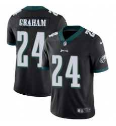 Men's Nike Philadelphia Eagles #24 Corey Graham Black Alternate Vapor Untouchable Limited Player NFL Jersey