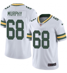 Men's Nike Green Bay Packers #68 Kyle Murphy White Vapor Untouchable Limited Player NFL Jersey
