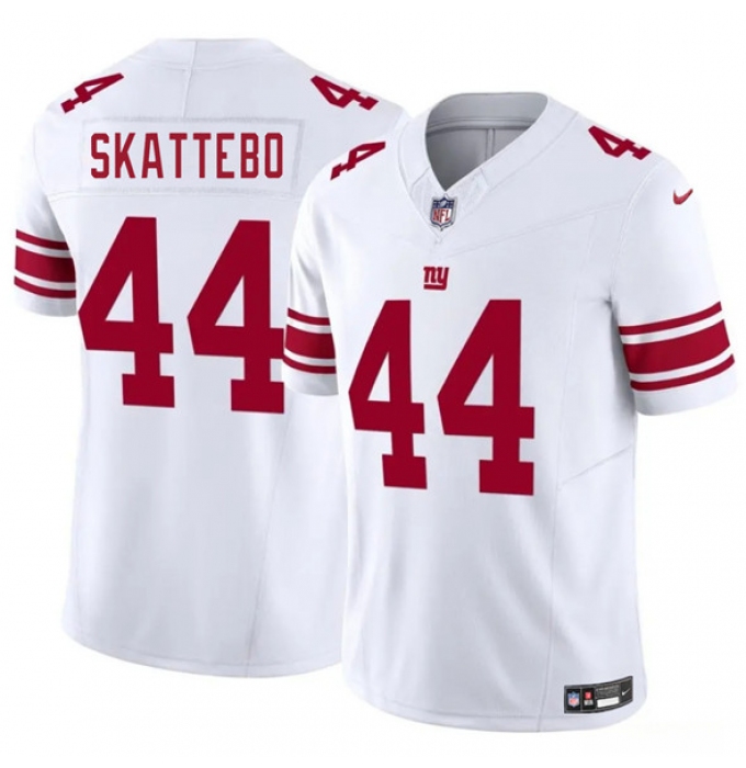 Men's New York Giants #44 Cam Skattebo White 2025 Draft F.U.S.E. Vapor Untouchable Limited Football Stitched Jersey