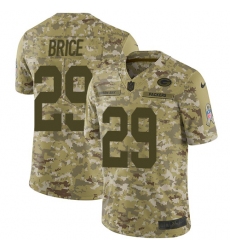 Youth Nike Green Bay Packers #29 Kentrell Brice Limited Camo 2018 Salute to Service NFL Jersey