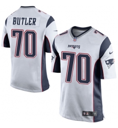 Men's Nike New England Patriots #70 Adam Butler Game White NFL Jersey