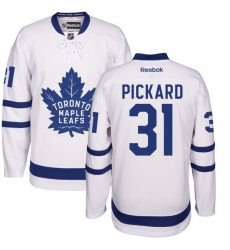Youth Reebok Toronto Maple Leafs #31 Calvin Pickard Authentic White Away NHL Jersey