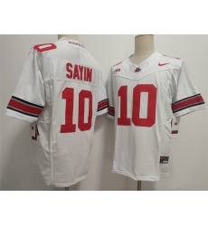 Men's Ohio State Buckeyes #10 Julian Sayin White 2025 F.U.S.E. Limited Stitched Jersey