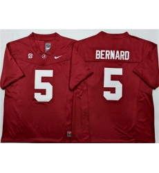 Men's Alabama Crimson Tide #5 Germie Bernard Red F.U.S.E Stitched Football Jersey