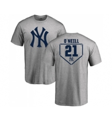 MLB Nike New York Yankees #21 Paul O'Neill Gray RBI T-Shirt