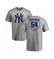 MLB Nike New York Yankees #54 Aroldis Chapman Gray RBI T-Shirt