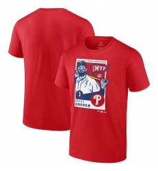 Men's Philadelphia Phillies Bryce Harper Fanatics Branded Red 2022 National League Champions MVP Big & Tall T-Shirt