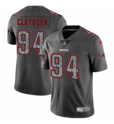 Youth Nike New England Patriots #94 Adrian Clayborn Gray Static Untouchable Limited NFL Jersey