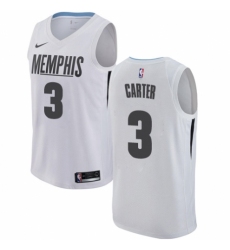Men's Nike Memphis Grizzlies #3 Jevon Carter Authentic White NBA Jersey - City Edition