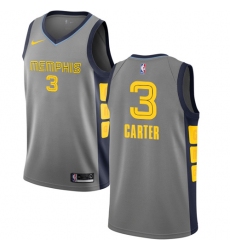Men's Nike Memphis Grizzlies #3 Jevon Carter Swingman Gray NBA Jersey - City Edition