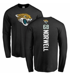NFL Nike Jacksonville Jaguars #68 Andrew Norwell Black Backer Long Sleeve T-Shirt