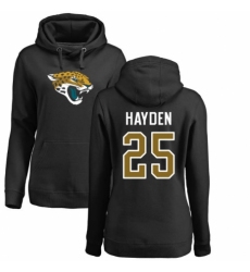 NFL Women's Nike Jacksonville Jaguars #25 D.J. Hayden Black Name & Number Logo Pullover Hoodie