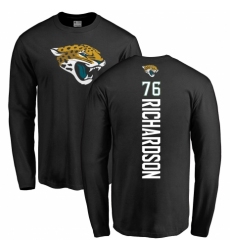 NFL Nike Jacksonville Jaguars #76 Will Richardson Black Backer Long Sleeve T-Shirt
