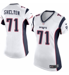 Women's Nike New England Patriots #71 Danny Shelton Game White NFL Jersey