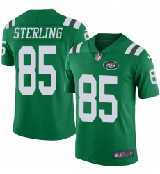 Men's Nike New York Jets #85 Neal Sterling Limited Green Rush Vapor Untouchable NFL Jersey