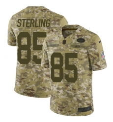 Youth Nike New York Jets #85 Neal Sterling Limited Camo 2018 Salute to Service NFL Jersey