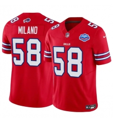 Men's Buffalo Bills #58 Matt Milano Red 2025 F.U.S.E. With Vapor Untouchable Limited Football Stitched Jersey